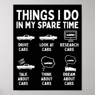 Poster Choses que je fais pendant mon temps libre Passion