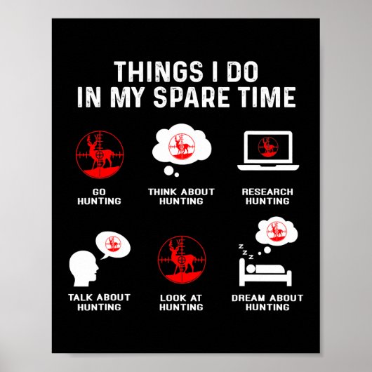 Poster Choses que je fais pendant mon temps libre Regarde (Devant)