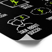 Poster Choses que je fais pendant mon temps libre Soccer (Coin)