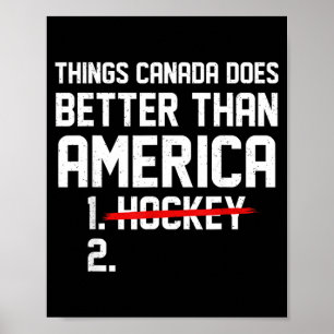 Poster Choses rétro que le Canada fait mieux que la blagu
