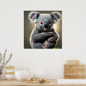 Poster Chou Baby Koala Bear Chambre de bébé  (Cuisine)