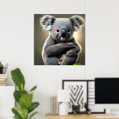 Poster Chou Baby Koala Bear Chambre de bébé  (Bureau à domicile)