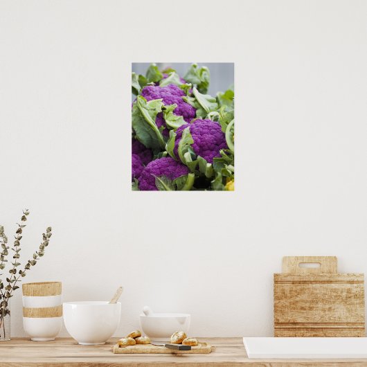 Poster Chou-fleur pourpre (Cuisine)