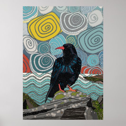 Poster Choucas du Cornwall (Devant)
