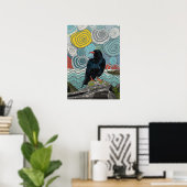 Poster Choucas du Cornwall (Bureau à domicile)