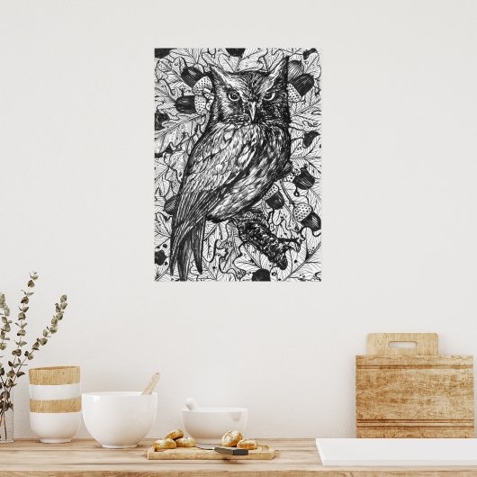 Poster Chouette (Cuisine)