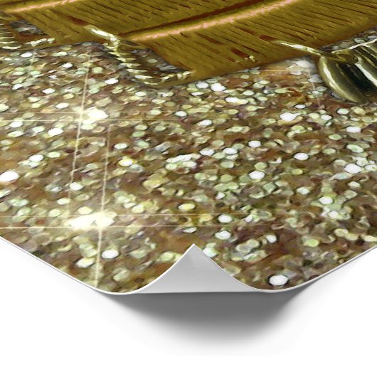 Poster Chouette à bijoux en or (Coin)