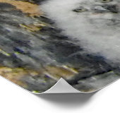 Poster Chouette à cornes avec hibou (Coin)