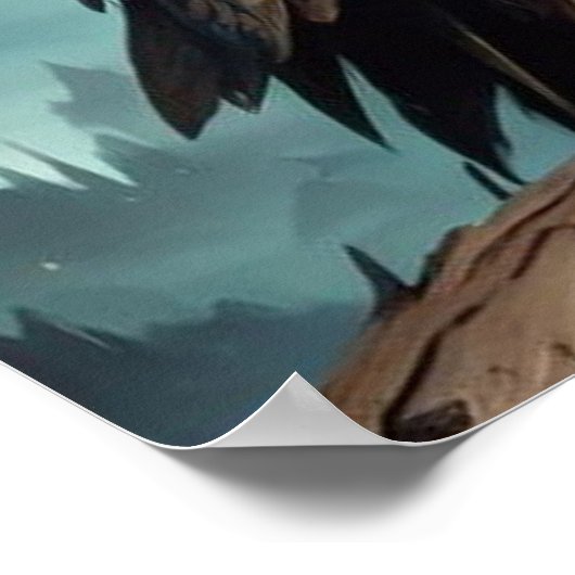 Poster Chouette à vapeur. Sagesse (Coin)