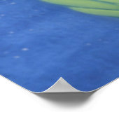 Poster Chouette adorable avec chapeau de Santa (Coin)