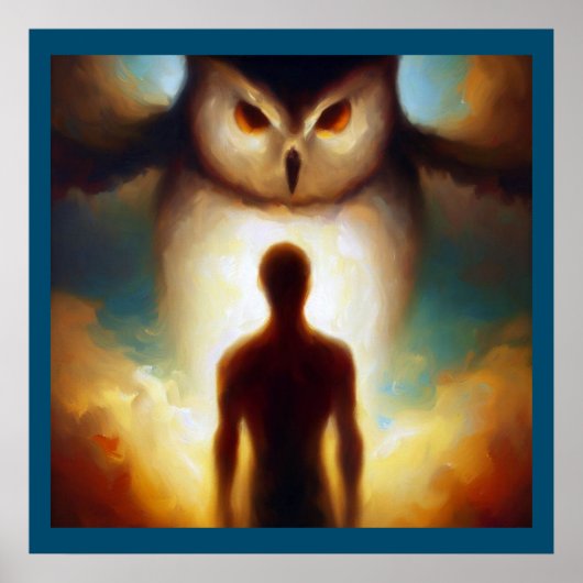 Poster Chouette animale 1 (Devant)