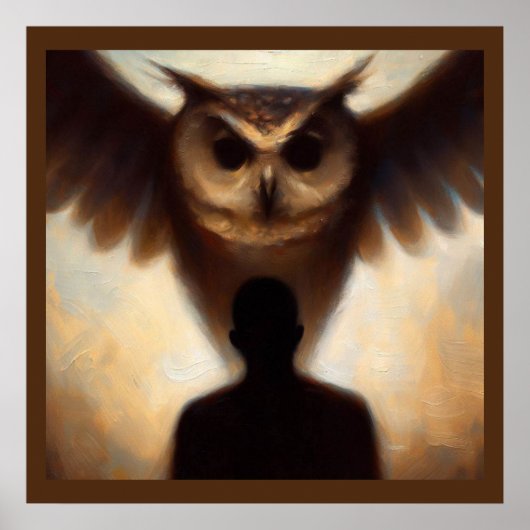 Poster Chouette animale 2 (Devant)