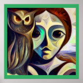 Poster Chouette animale 3 (Devant)