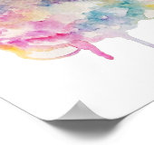 Poster Chouette aquarelle (Coin)