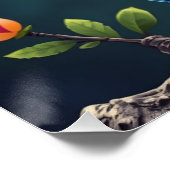 Poster Chouette aux Imaginaires colorés (Coin)