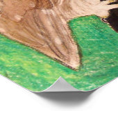 Poster Chouette blanche de la Vache du Nord par l'artiste (Coin)