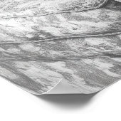 Poster Chouette blanche noire sur fauteuil de salon Illus (Coin)