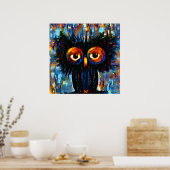 Poster Chouette brillante et sage (Cuisine)