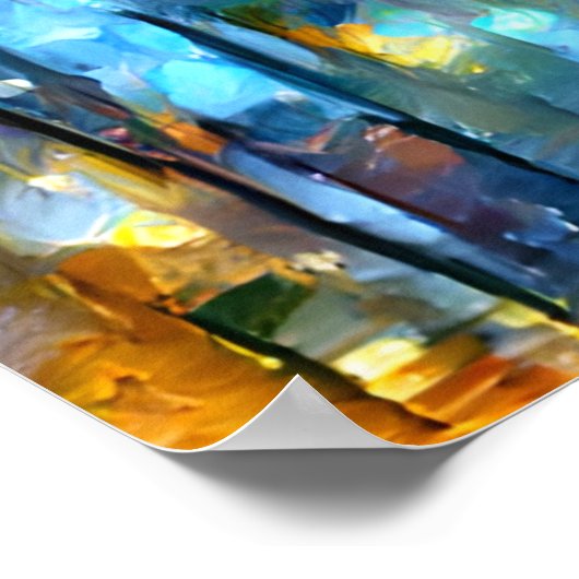 Poster Chouette brillante et sage (Coin)