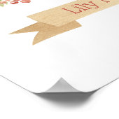 Poster Chouette couchée mignonne Enfants Mur de crèche Dé (Coin)