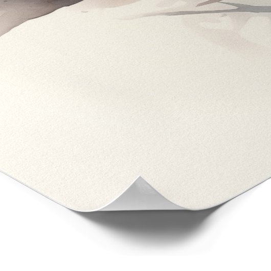 Poster Chouette d'animal Silver Spirit (Coin)