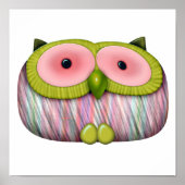 Poster chouette de moutarde (Devant)