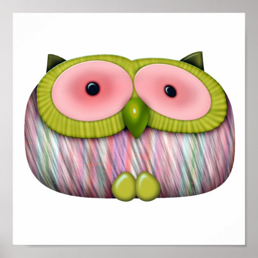 Poster chouette de moutarde (Devant)