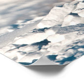 Poster Chouette des neiges décolle de la neige (Coin)