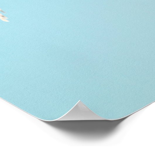 Poster Chouette des neiges en vol (Coin)