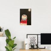 Poster Chouette des yeux latéraux (Bureau à domicile)