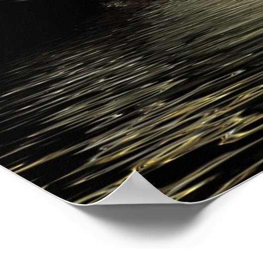 Poster Chouette-dragon fractale (Coin)