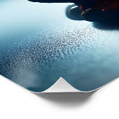 Poster Chouette en verre mignonne Imaginaire Sakura (Coin)