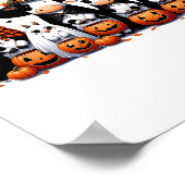 Poster Chouette fantôme Vaches Halloween Animaux Vache Lo (Coin)