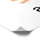 Poster Chouette mignonne Mandala Doodle Motif de henné (Coin)