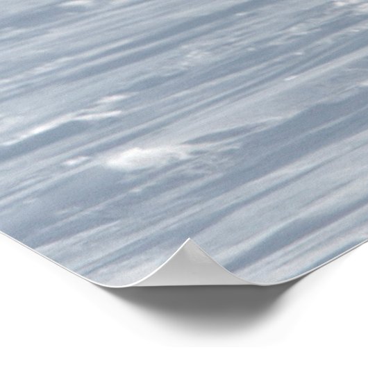 Poster Chouette Neige Volant En Hiver (Coin)