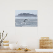 Poster Chouette Neige Volant En Hiver (Cuisine)