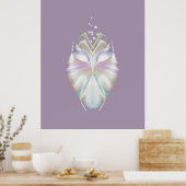 Poster Chouette Oracle Pastel Purple (Cuisine)