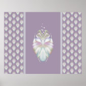 Poster Chouette Oracle Pastel Purple (Devant)