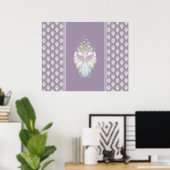 Poster Chouette Oracle Pastel Purple (Bureau à domicile)