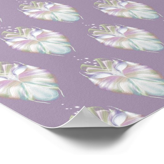 Poster Chouette Oracle Pastel Purple (Coin)