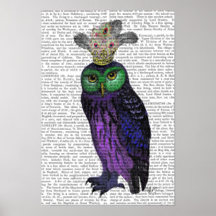 Poster Chouette pourpre