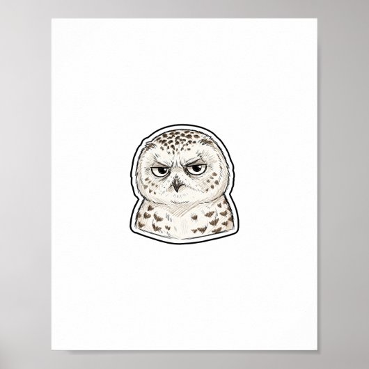 Poster Chouette sceptique (Devant)