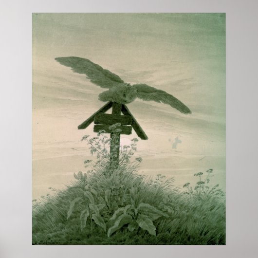 Poster Chouette sur une tombe, 1836-7 (Devant)