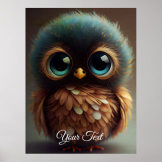Poster Chouette triste.