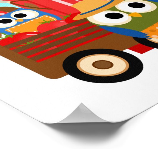 Poster Chouettes (Coin)