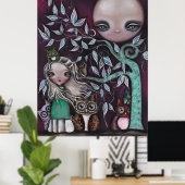 Poster Chouettes de créatures nocturnes (Bureau à domicile)