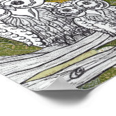 Poster Chouettes en papier chinoises 8 (Coin)