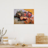 Poster Choux rouges et oignons par Vincent van Gogh (Cuisine)