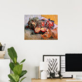 Poster Choux rouges et oignons par Vincent van Gogh (Bureau à domicile)