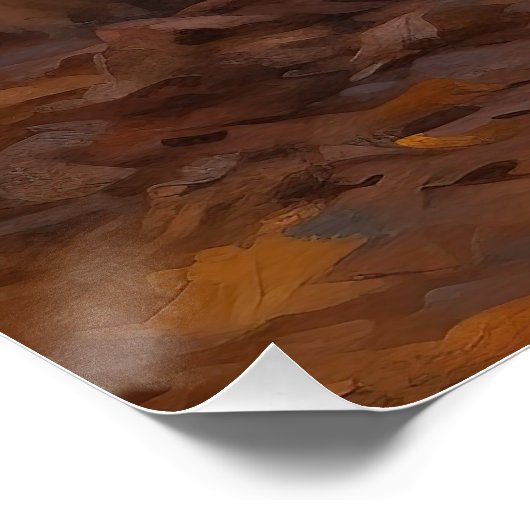 Poster Chow Chow à l'automne Feuilles automne Inspire (Coin)